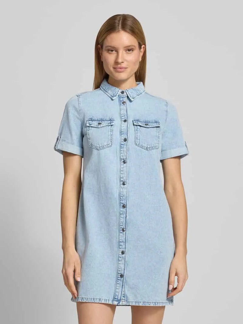 Vero Moda VMJENNIE spijkerjurk light blue denim, foto 7