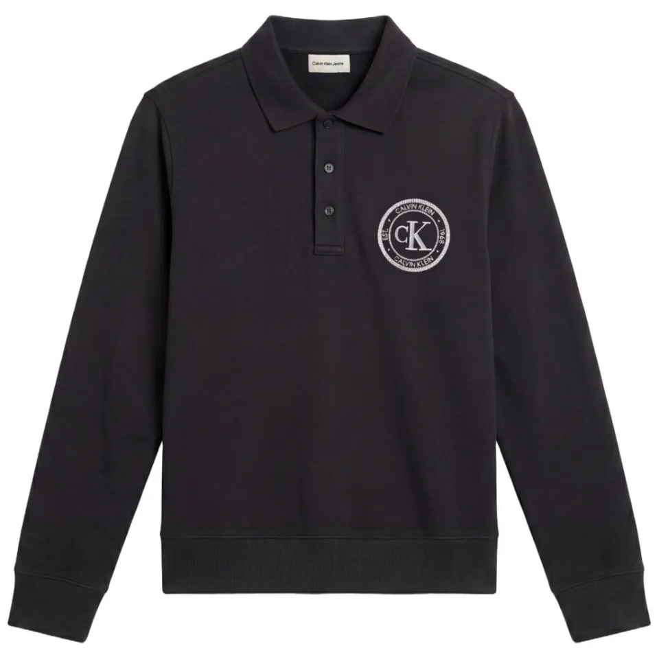 Calvin Klein JEANS regular fit trui met logo - zwart, foto 2