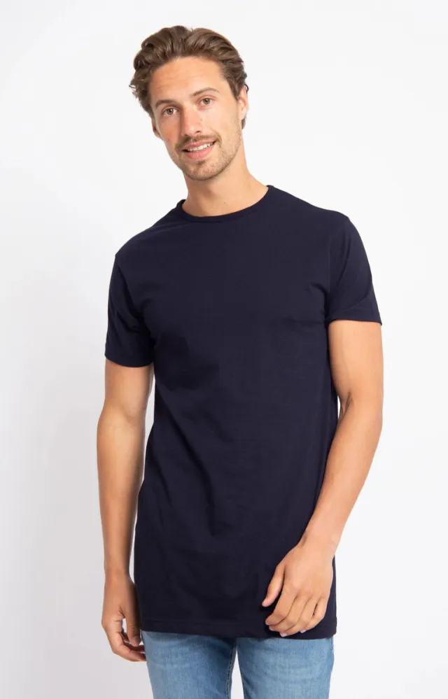 Alan Red T-shirt Alan Red Derby Extra Lang T-Shirt Navy (2-Pack) marine