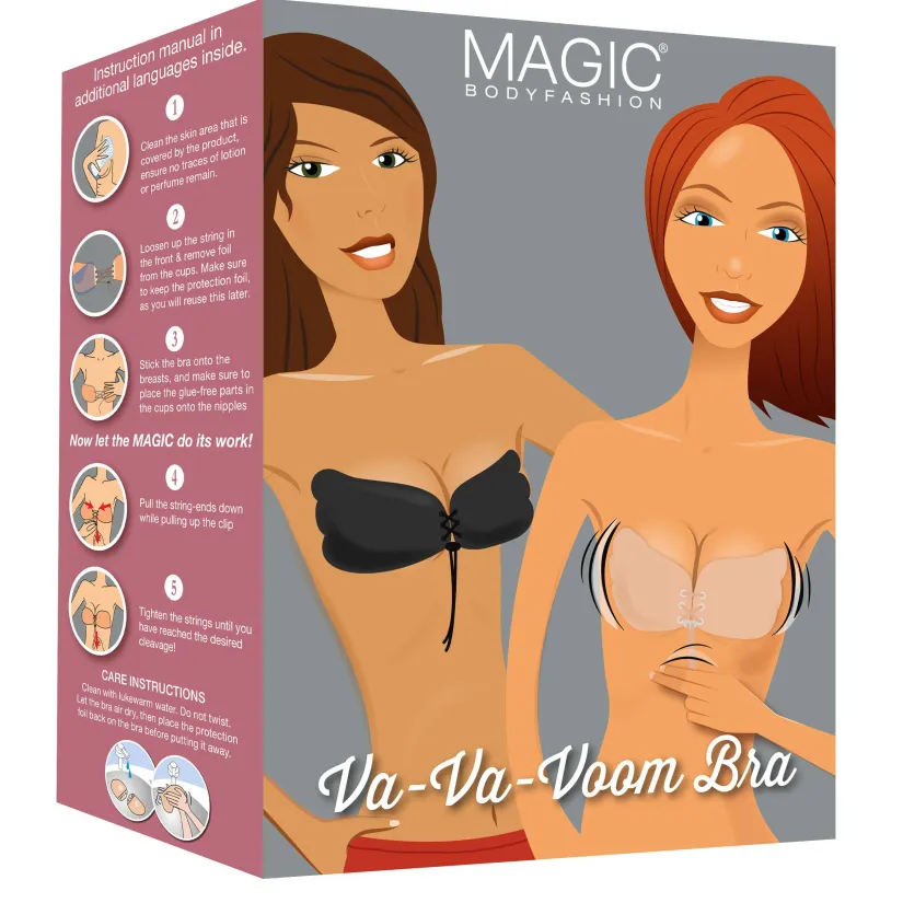 MAGIC Bodyfashion Va-Va-Voom strapless plak-bh beige, foto 5