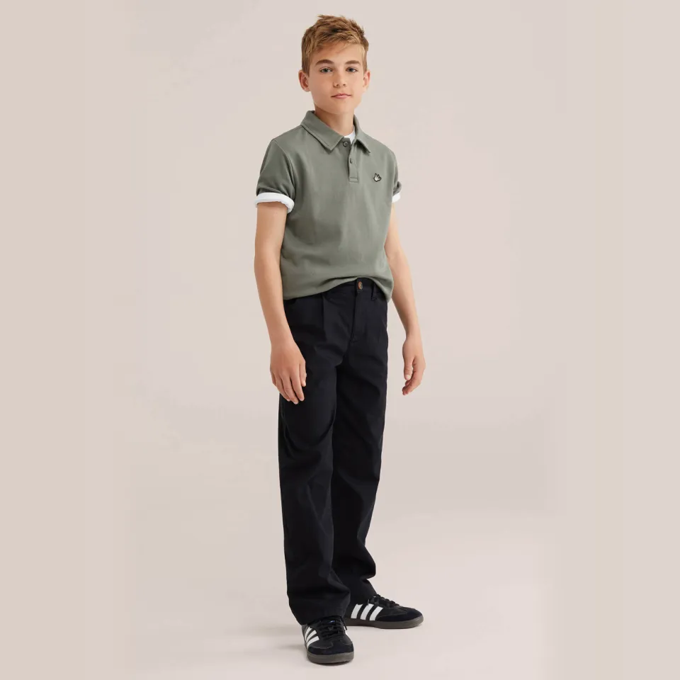 WE Fashion polo olijfgroen