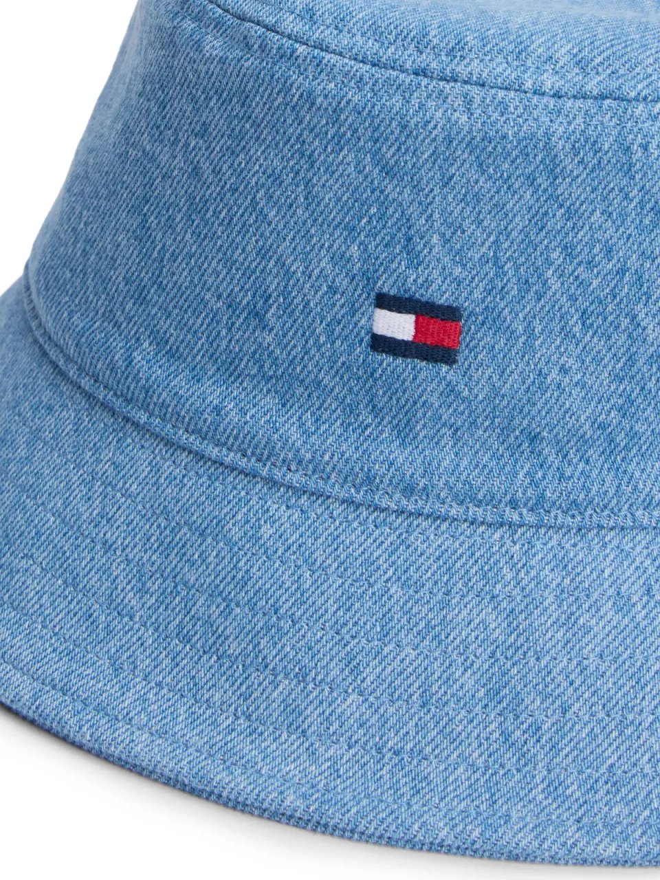 Tommy Hilfiger denim bucket hat lichtblauw, foto 4