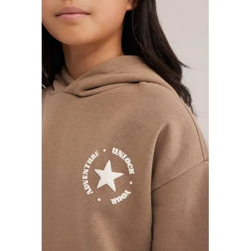 WE Fashion sweater met backprint - bruin, foto 3