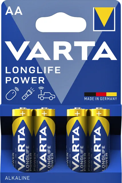 Varta Longlife Power AA alkaline batterijen