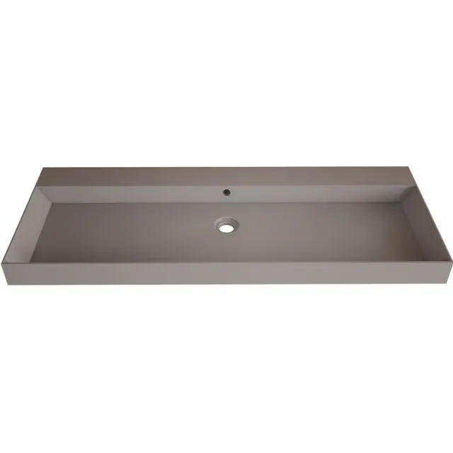 Gliss Design Lako wastafel 120 cm zonder kraangat mat leigrijs
