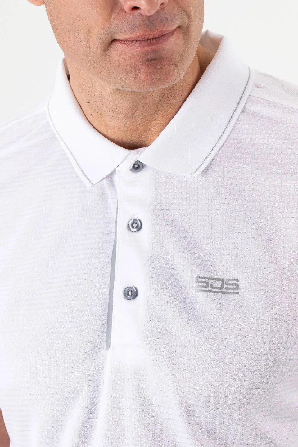 Sjeng Sports sportpolo Grand wit, foto 4
