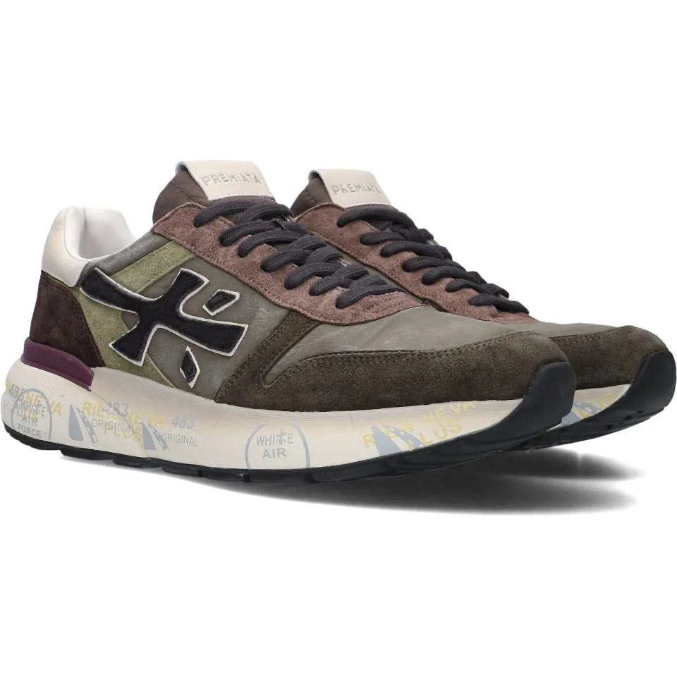 Premiata Mick lage sneakers groen, foto 3