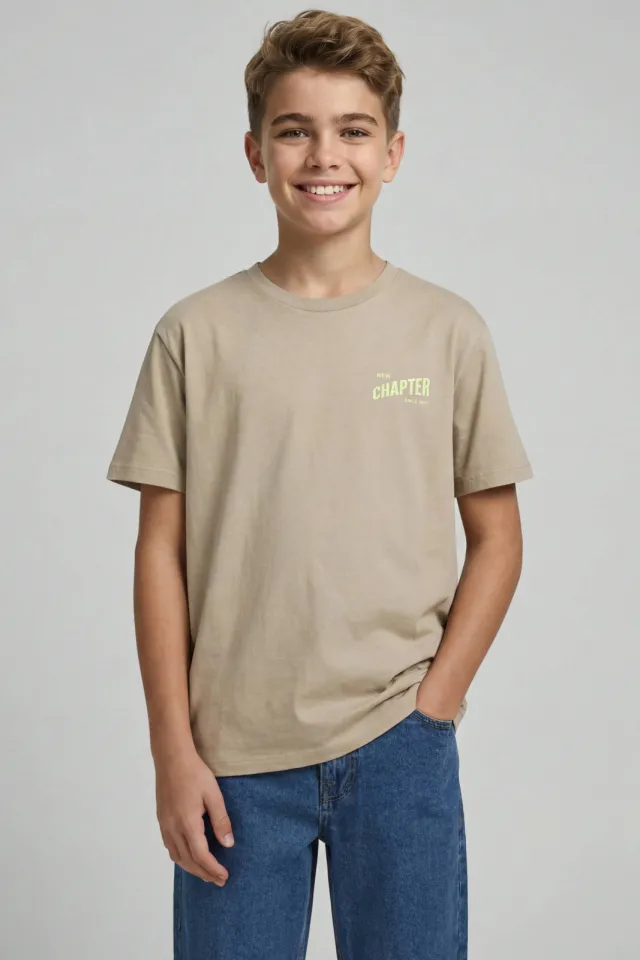 JJ Rebel t-shirt lichtbruin