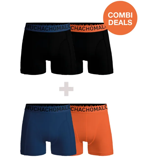 Muchachomalo Heren 2+2-pack Microfiber Veelkleurig