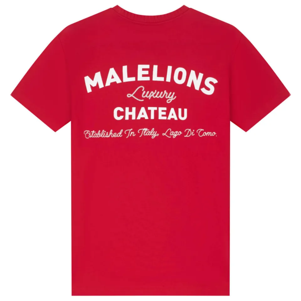 Malelions T-shirt met backprint rood, foto 4