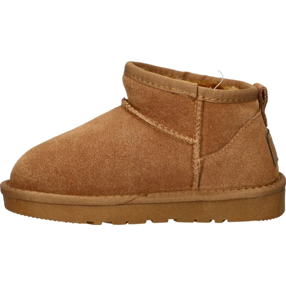 Nelson Kids gevoerde suède enkelboots cognac, foto 5