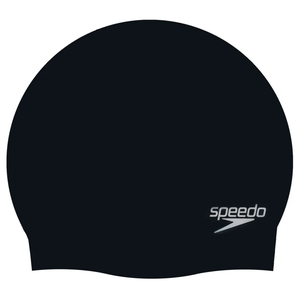 Speedo Plain Moulded Silicone badmuts zwart, foto 2