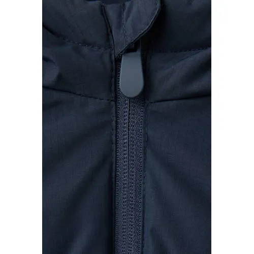 Mango bodywarmer marineblauw met capuchon, foto 4