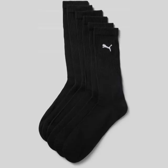 Puma crew sokken zwart set van 6, foto 2