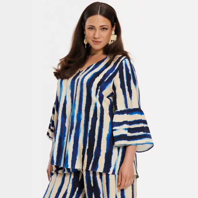 Yoek top blauw