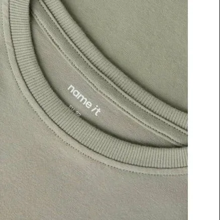 NAME IT MINI longsleeve grijsgroen, foto 4