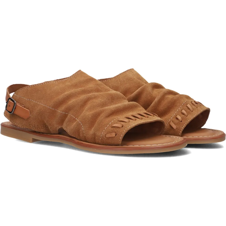 Shabbies Amsterdam Angel Sleeve sandaal suède cognac, foto 4