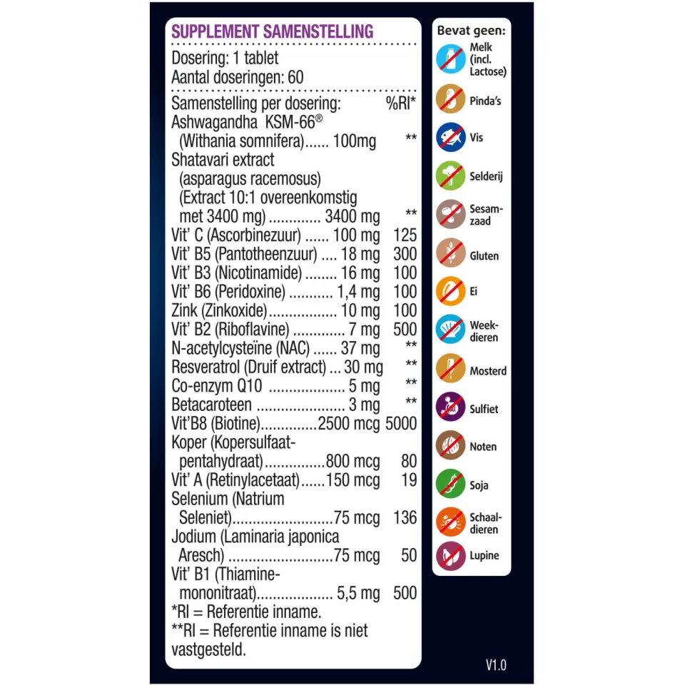 Lucovitaal Huid & Hormoon Balans - 30 tabletten, foto 5