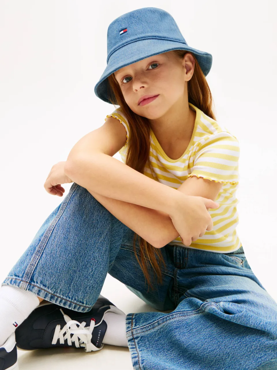 Tommy Hilfiger denim bucket hat lichtblauw, foto 3