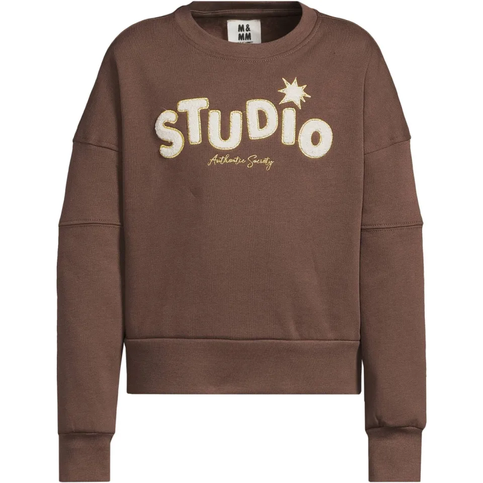 Me & My Monkey sweater met tekst - donkerbruin, foto 2