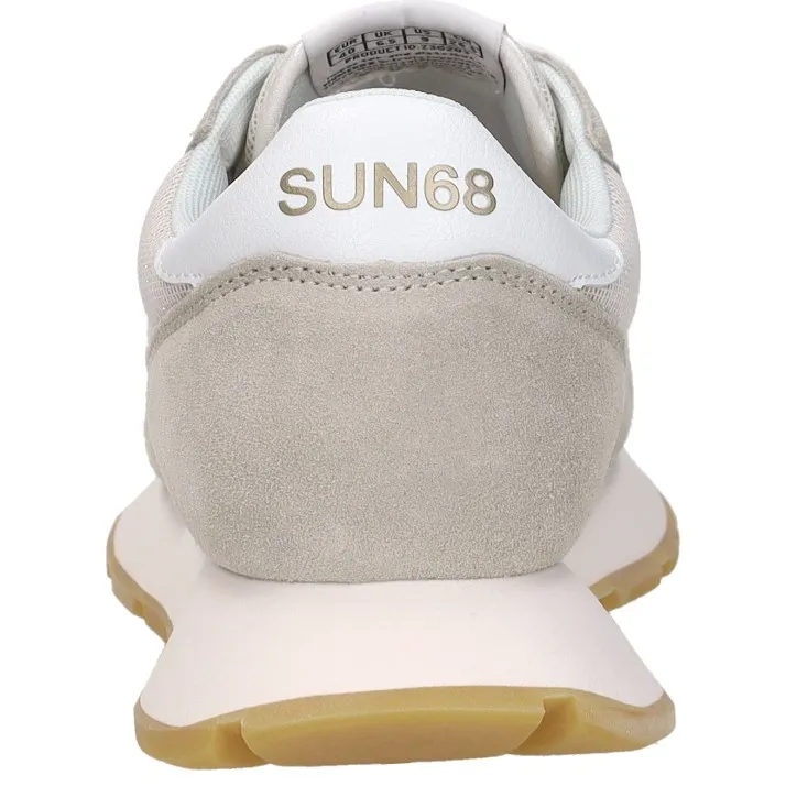 Sun68 Ally Glitter Textile lage sneakers beige, foto 5