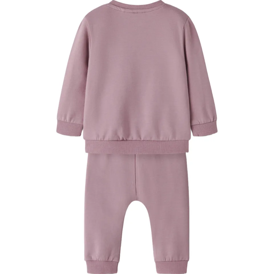 NAME IT BABY set met print - lila, foto 2