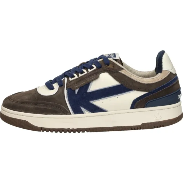 Kaotiko Boston Piping Suede Donkerbruin