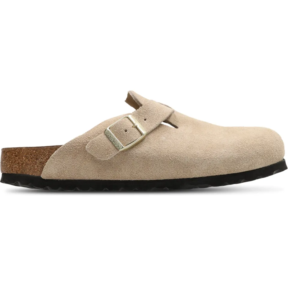Birkenstock Slippers BIRKENSTOCK Mocassins Boston daim Beige