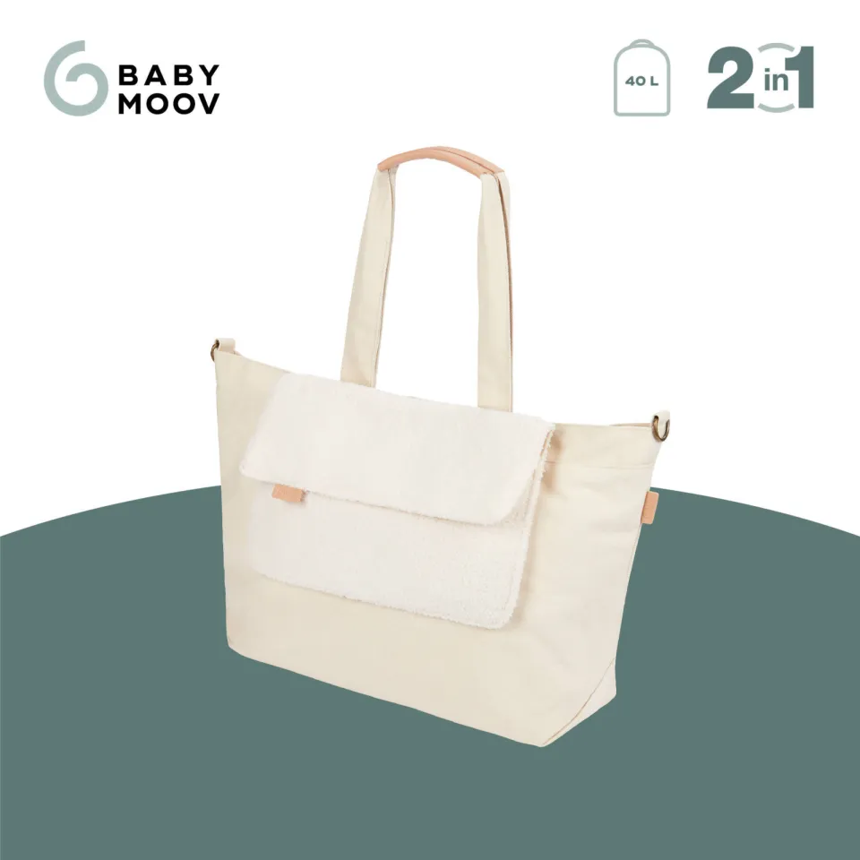 Babymoov Tote Bag Sherpa luiertas licht beige, foto 5
