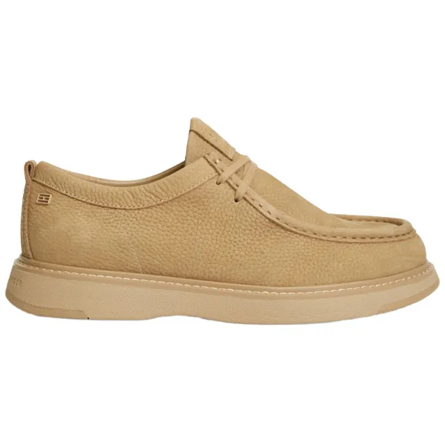 Tommy Hilfiger suède veterschoenen - beige