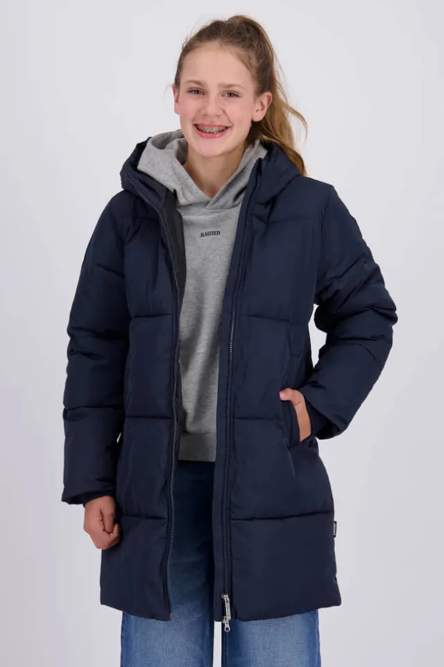 Raizzed gewatteerde winterjas donkerblauw, foto 5