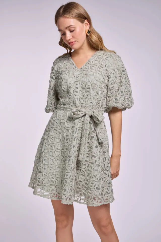 Freebird mini jurk groen