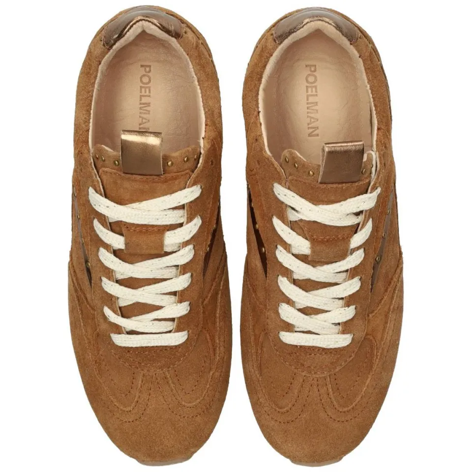 POSH by Poelman Poelman Tamara suède sneakers - beige, foto 2