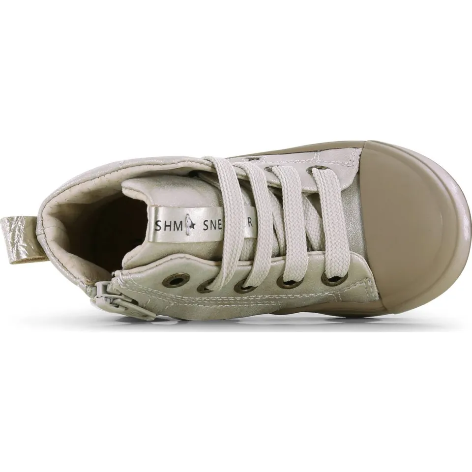 Shoesme sneakers lichtgrijs oud roze unicorn, foto 4