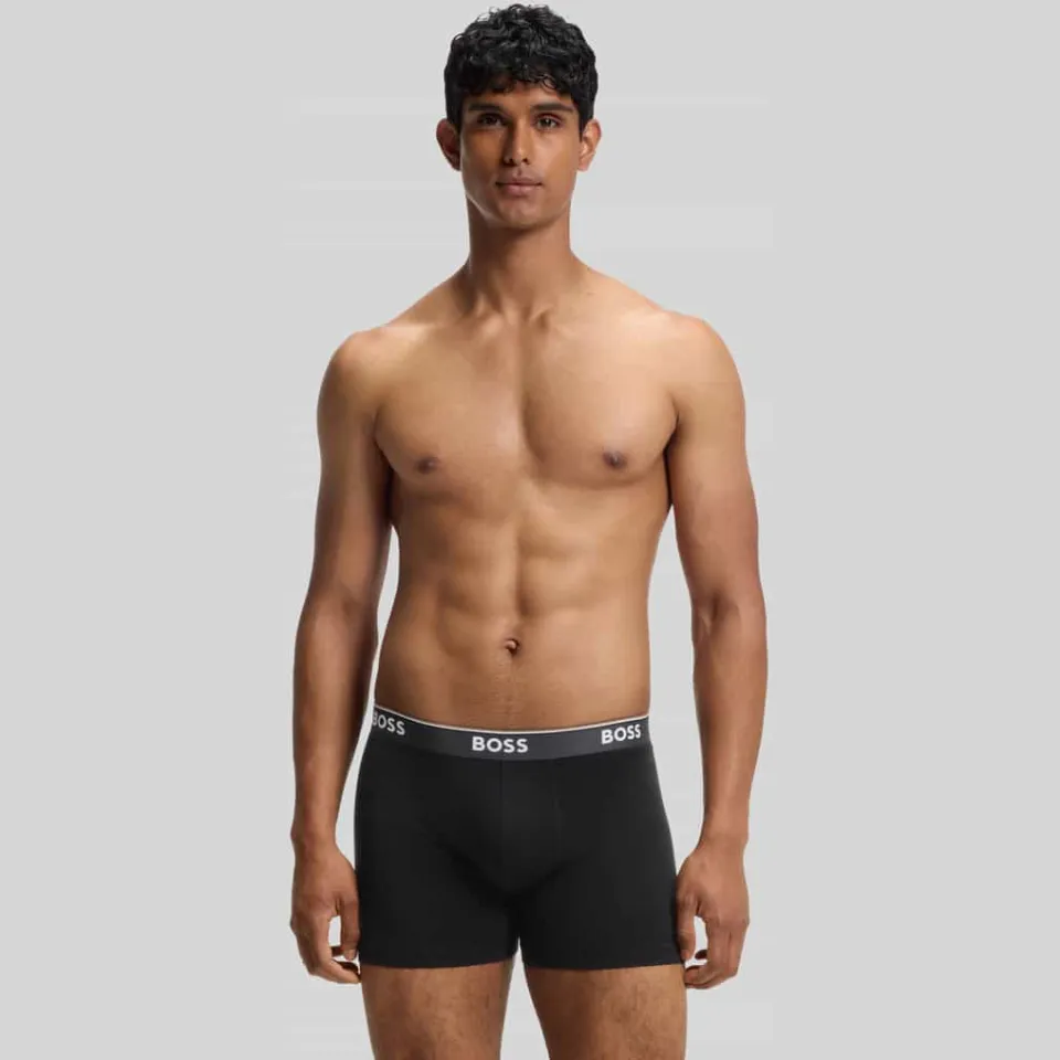Boss Power boxershorts 3-pack middengrijs