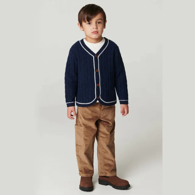 Copenhagen Colors corduroy cargobroek bruin