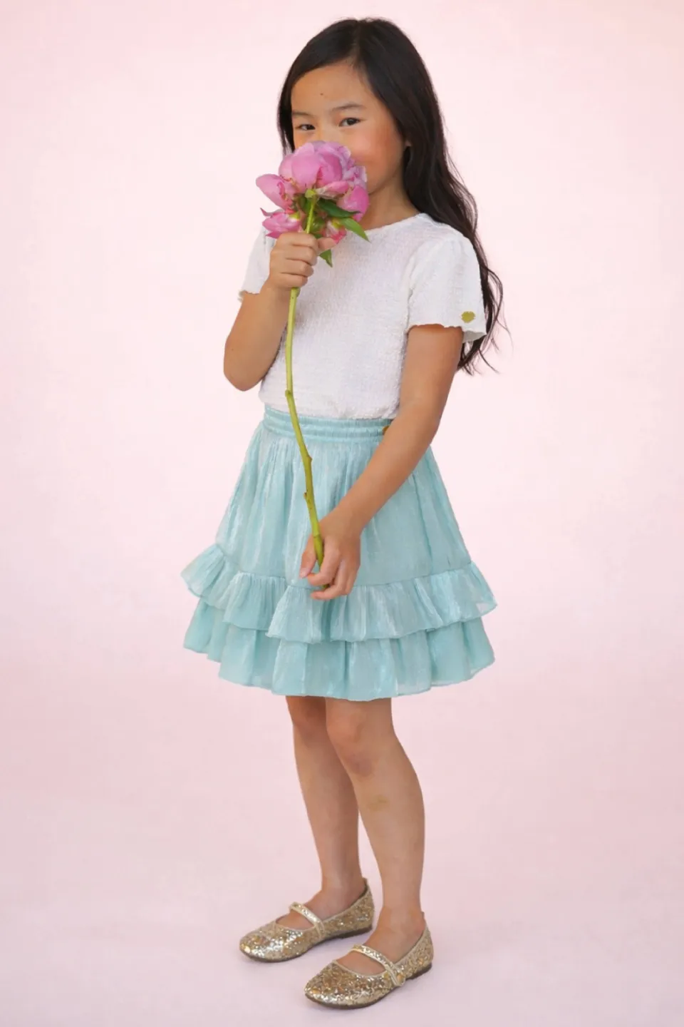 Le Chic mini rok lichtblauw, foto 3