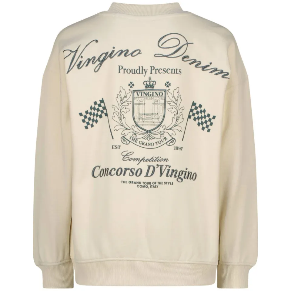Vingino oversized sweater met backprint - beige, foto 3