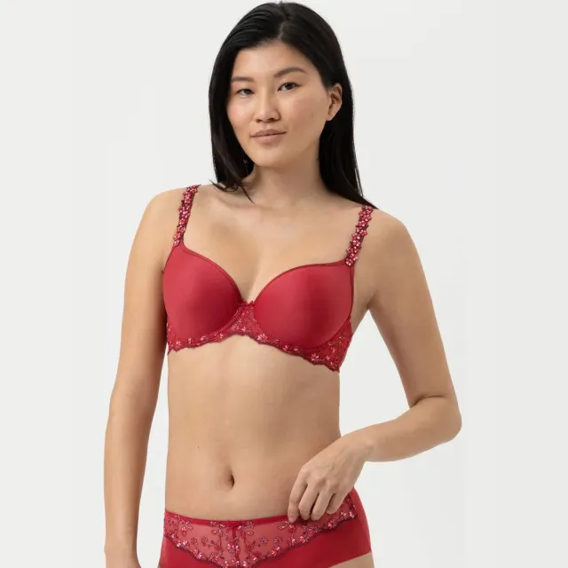 Mey Delightful T-shirt-bh met beugel koraalrood, foto 3