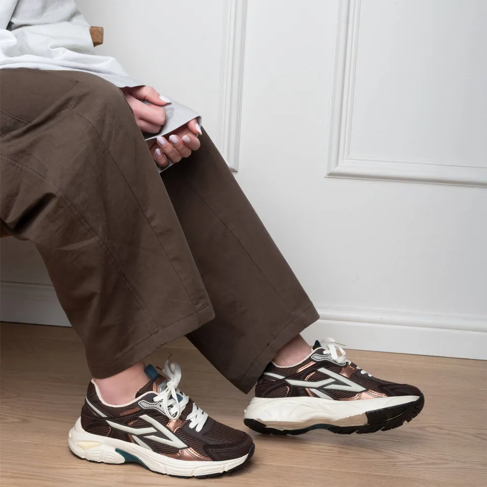 POSH by Poelman Ginny sneakers - donkerbruin, foto 5