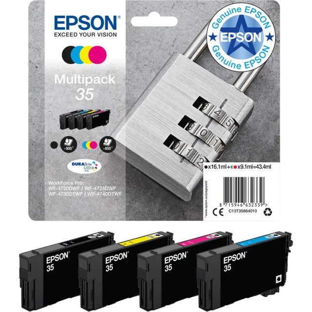 Epson 35, CMYK Multipack (Hangslot)