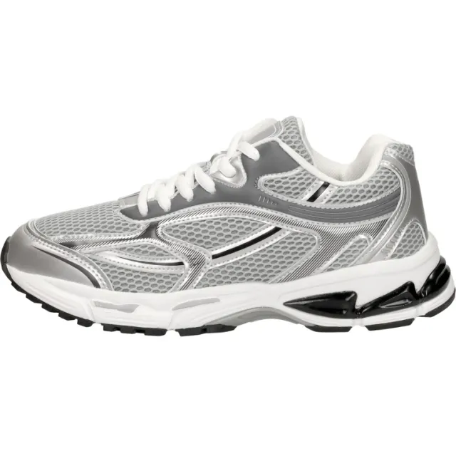 Sub55 Sneakers Laag Zilver Zilverkleur