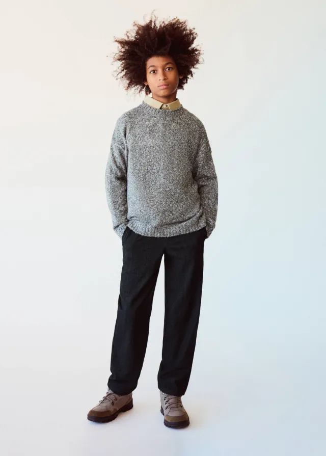Mango Kids broek antraciet