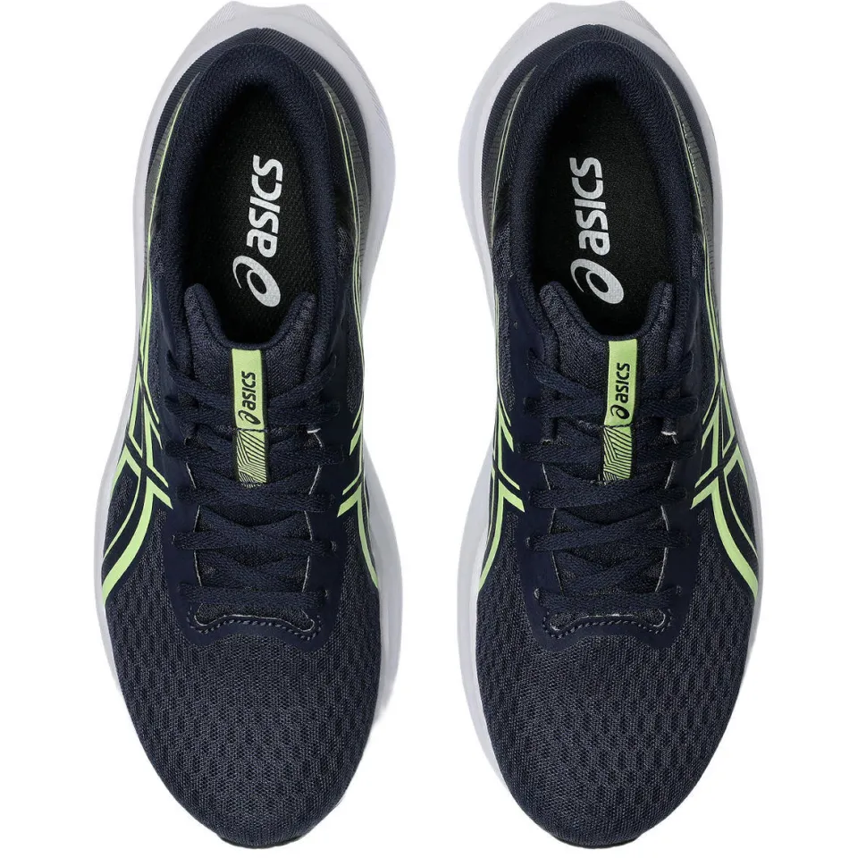 Asics Patriot 14 hardloopschoenen donkerblauw/lichtgroen, foto 6