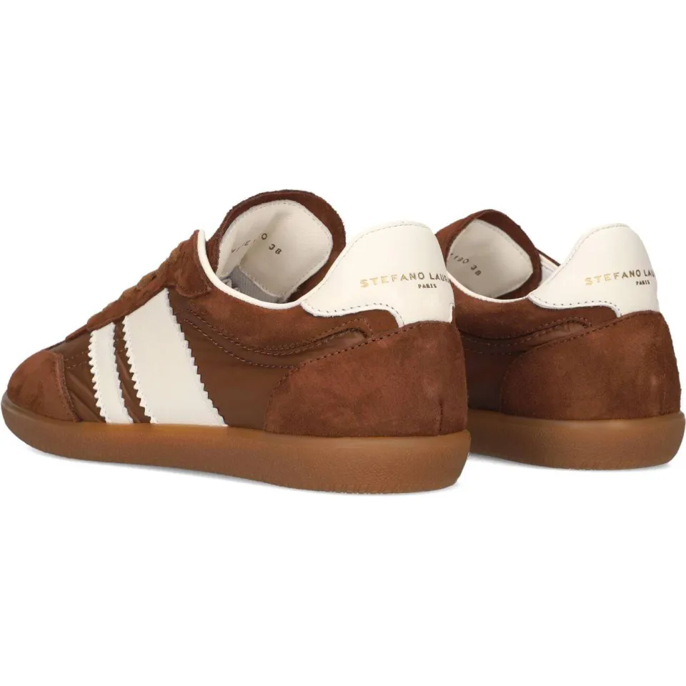 Stefano Lauran Sneakers 1white119 Bruin, foto 2