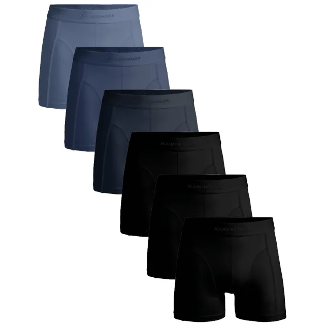 Muchachomalo Heren 6-pack Boxershorts Pima Cotton Veelkleurig