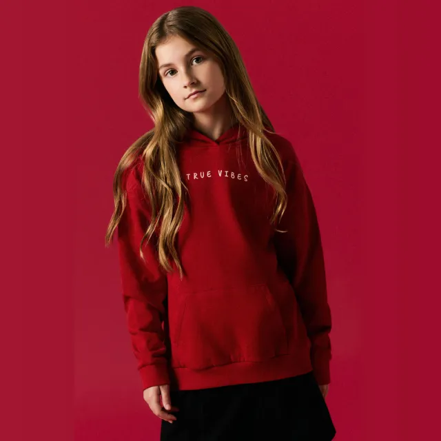 NAME IT KIDS hoodie met backprint - rood