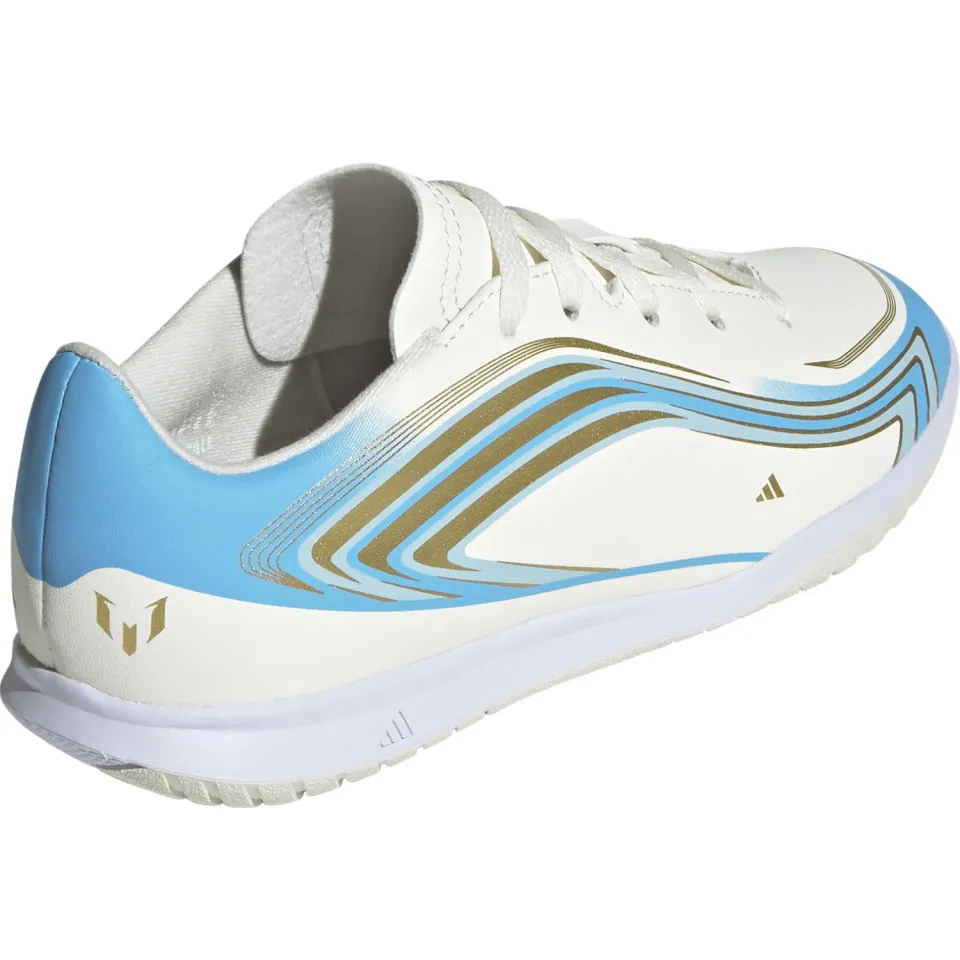 Adidas Performance F50 junior voetbalschoenen - zand/blauw, foto 3