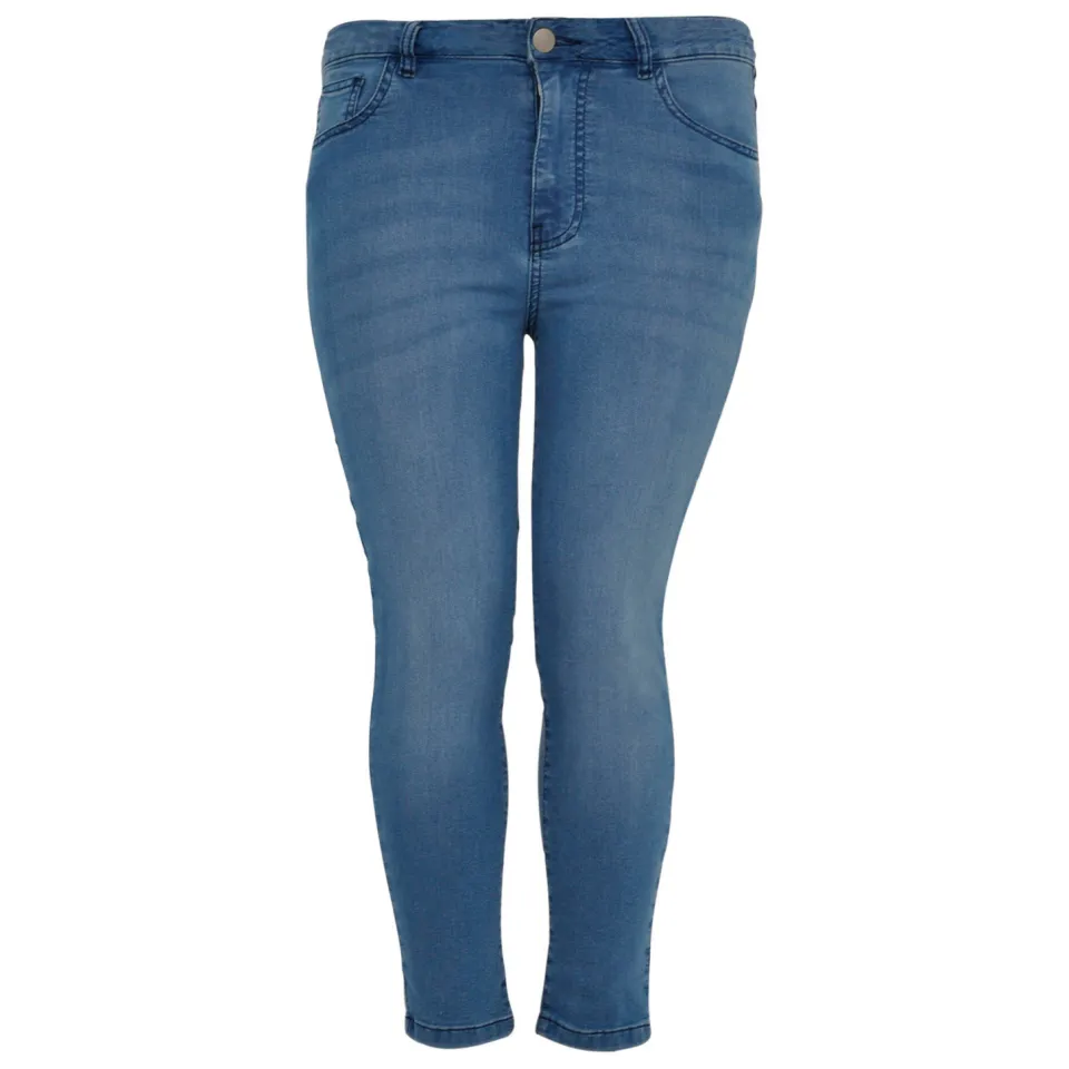 Yoek cropped high waist skinny jeans light denim, foto 2