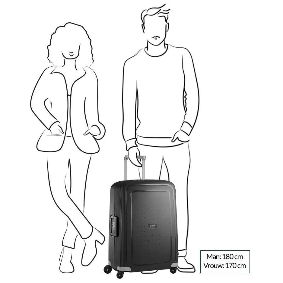 Samsonite S'Cure spinner 75 koffer rood, foto 2